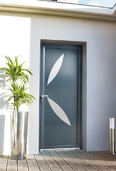 Exemple d'une porte d'entrée en Aluminium