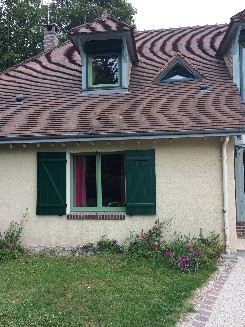 Pose de fenêtres mixtes, bois intérieur et aluminium extérieur et pose de volets battants en aluminium