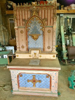 Restauration de l'autel de la chapelle de Sainte Thuise